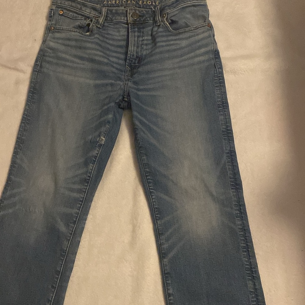 American Eagle Outfitters Blue Jeans Flex fit original boot cut GUC - Picture 2 of 11